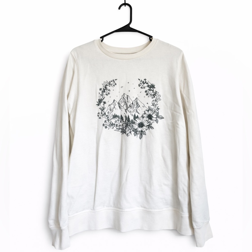 Ascend White and Brown Sweatshirt